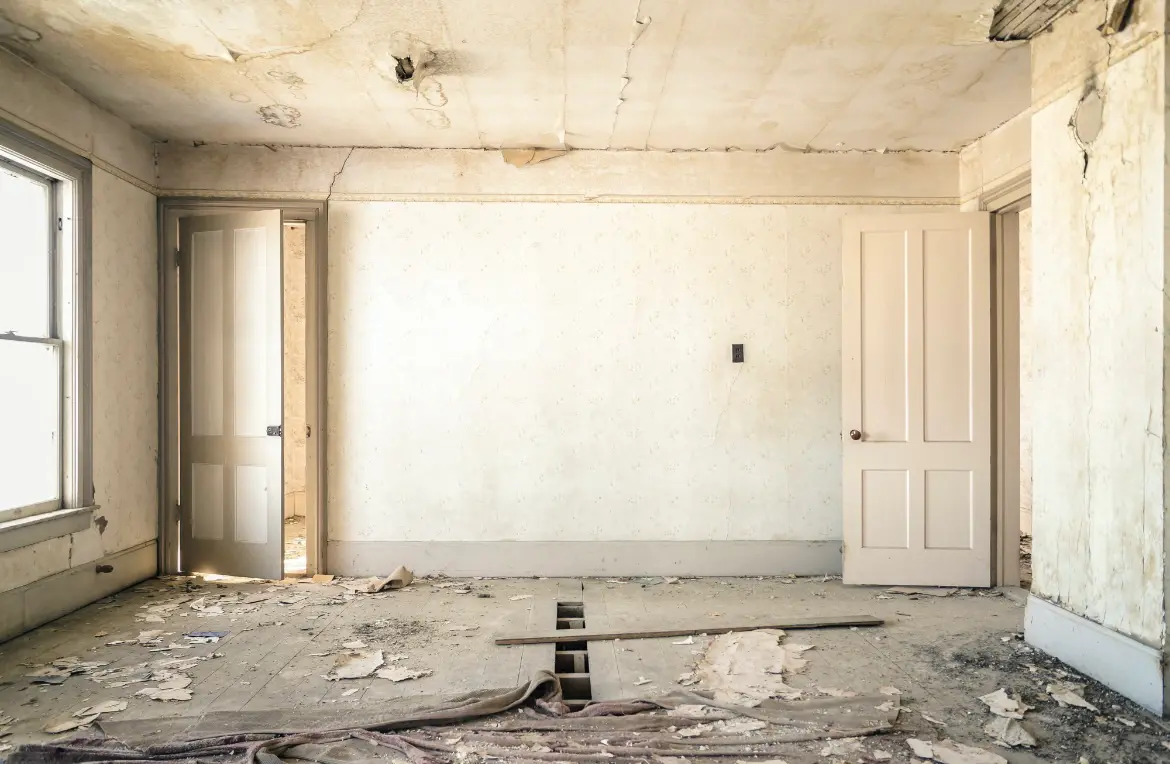 Waste disposal crew managing a cleanout project in Hopewell